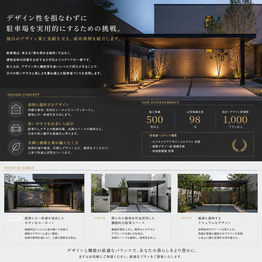 4. 駐車場デザインに合わせた挑戦